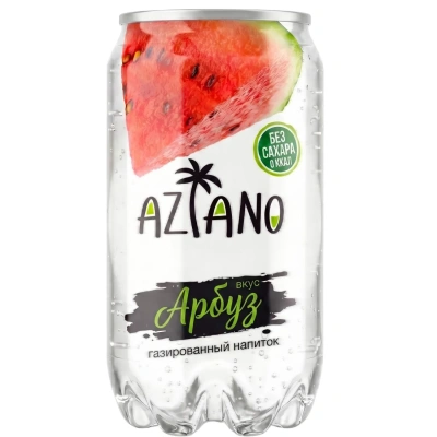 Напиток Aziano Watermelon, газ ж/б 0,35л
