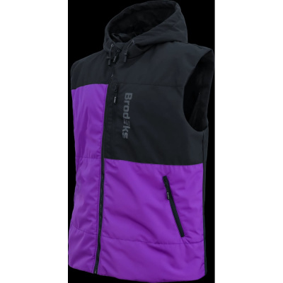 Утепленный жилет Brodeks Urban KW133, фиолетовый/черный, XXL