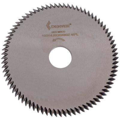 Комплект дисков L/R, HSS, 103x4,0x20 мм, Z=80, 45 град., M2CO, 2 шт.