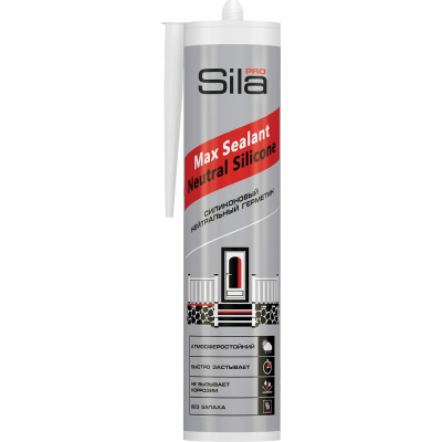 Силиконовый нейтральный герметик Sila белый PRO Max Sealant Neutral Silicone 280 мл