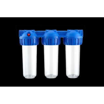 Колба UNIPUMP 10" CFC-10К-3 (резьба 3/4") тройная, без картриджа