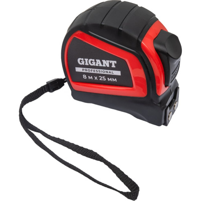 Рулетка Gigant Professional с автостопом 8м 25мм GPGW-04 пригодится в хозяйстве и на строительной площадке