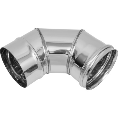 Колено Ferrum 0.8 мм, 90 гр, ф 130 мм f2420