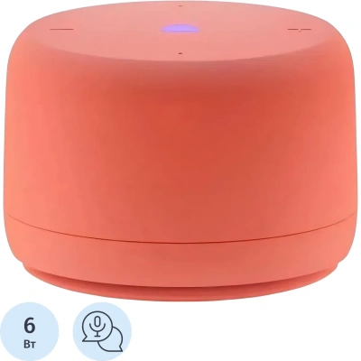 Умная колонка Яндекс Станция Лайт 2 с Алисой, коралловый (YNDX-00028ORG)