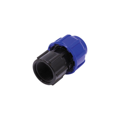 Компрессионная муфта внутренняя резьба TEBO ПНД 110x4" T-ПНД.М.4.110-4.CN