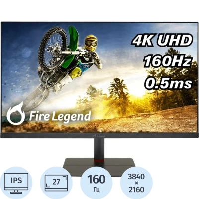 Монитор AOPEN (UM.HX5EE.V09)27''/4K UHD/IPS/160Hz/400cd/0,5ms/HDMI/DP