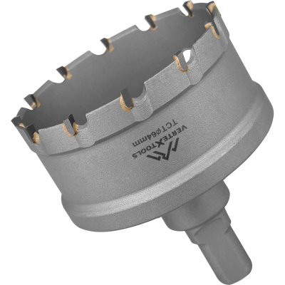 Коронка твердосплавная по металлу vertextools 1819-64