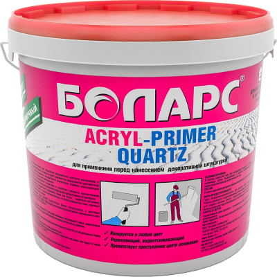 Грунт БОЛАРС АКРИЛ-ПРАЙМЕР КВАРЦ/АCRYL-PRIMER QUARZ 2100 3 кг