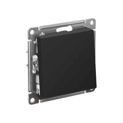 Механизм Systeme Electric (ранее Schneider Electric) серии AtlasDesign в цвете карбон выключателя 1-клавишного