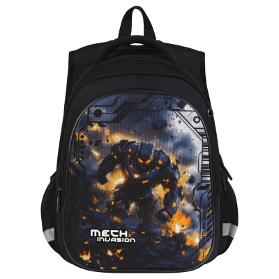 Ранец Berlingo Expert Light "Mech Invasion" 38*29*18см, 3 отделения, 2 кармана, анатомическая спинка