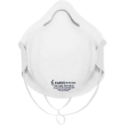Полумаска фильтрующая для защиты от аэрозолей FAROS PROTECTION FR 3100 FFP1 NR D, без клапана выдоха, STANDART