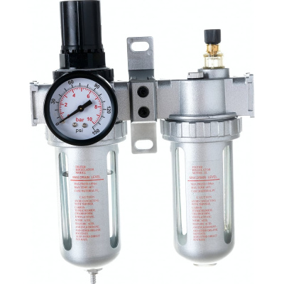 Блок подготовки воздуха Pegas AFRL804 1/2" металлические колбы Pegas pneumatic