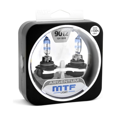 Галогенные автолампы MTF LIGHT ARGENTUM +130_ HIR2(9012), 12V, 55W, комп.