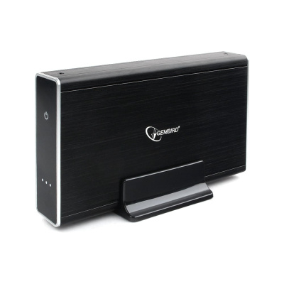 Внешний корпус Gembird 3.5 " USB 3.0 SATA HDD/SSD алюминий сенсорная кнопка черный