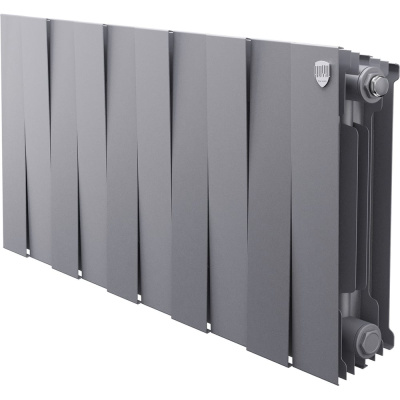 Эксклюзивный биметаллический дизайн-радиатор Royal Thermo Радиатор PianoForte 300 /Silver Satin - 10 секц
