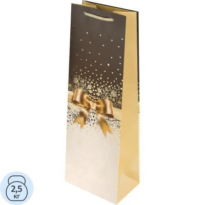 Пакет подар. тисн. и мат.лам. Dream cards 12x36x8,5см Бант,190г ППК-9009