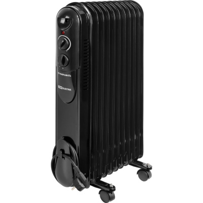 Масляный обогреватель TDM ELECTRIC МО-11К, чёрный, 2500 Вт, 11 секций, регулятор мощности