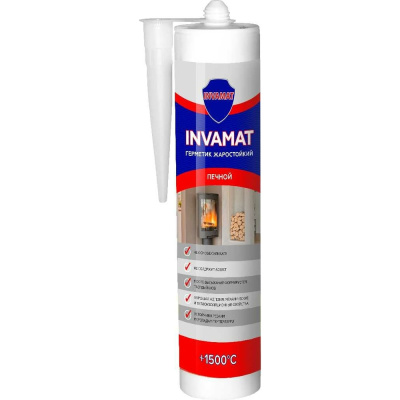 Жаростойкий печной герметик INVAMAT 881 +1500 °C, 290 мл