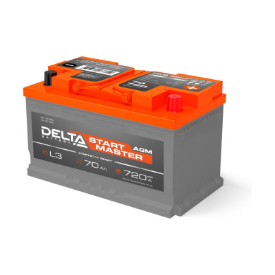 Аккумуляторная батарея DELTA START MASTER 70 Ah AGM