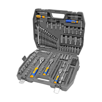 Набор инструмента 1/2 Dr 3/8 Dr и 1/4 Dr 218 предметов KRAFT KT
