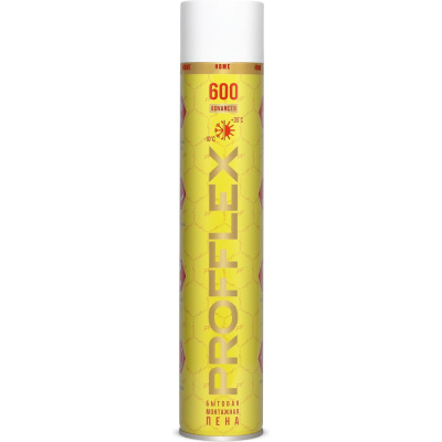 Монтажная пена PROFFLEX 600 ADVANCED бытовая