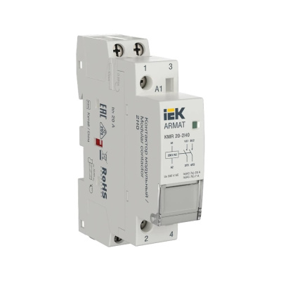 Контактор модульный IEK ARMAT KMR 20А 230В AC 2НО