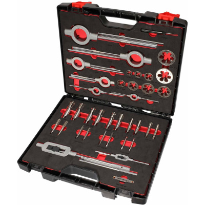 Набор метчиков и плашек MASTER-TOOL UNF 1/4 -1.0 HSS-G 37пр