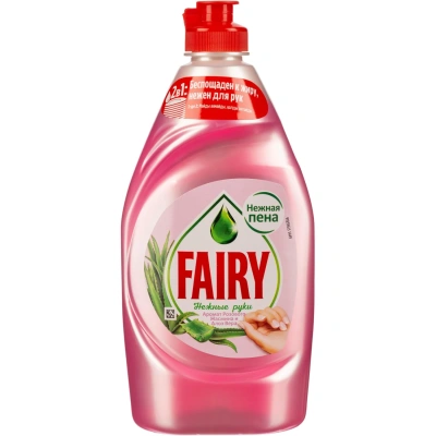 Средство для мытья посуды Fairy Нежные руки Розовый Жасмин Алоэ Вера 450мл