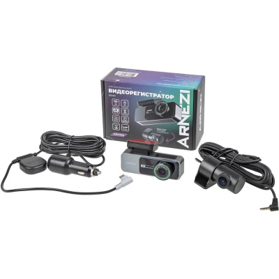 Видеорегистратор с камерой заднего вида D201 (2K+Full HD, Wi-Fi, GPS) Max Вт Arnezi