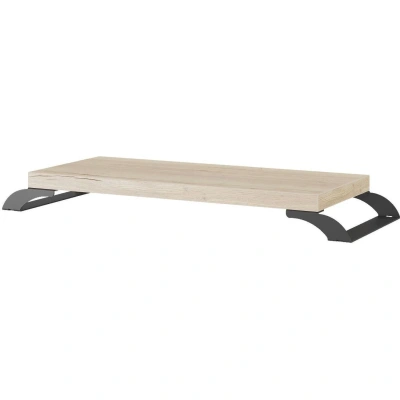 Подставка для монитора Kobor AK1-60/22 600x220x65 Черн.муар/Дуб натуральный