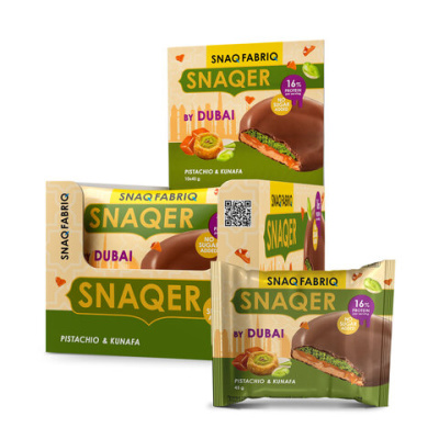 Печенье SNAQ FABRIQ "Фисташка и конуфа" без сахара 45 г, шоу-бокс, СФ146
