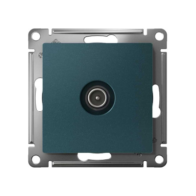 Розетка TV Systeme Electric AtlasDesign Изумруд оконечная 1DB, механизм SE