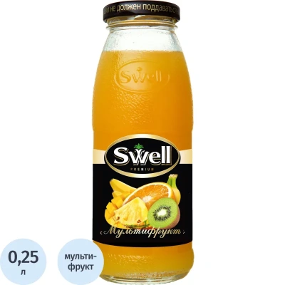 Нектар Swell Мультифрукт, стекло 0,25л