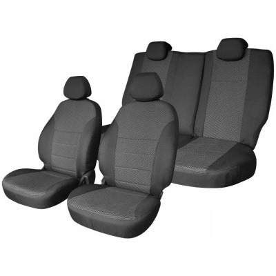 Чехлы на сиденья DEFLY Toyota Avensis (Т250), 2003-2008, cедан, сплошная спинка заднего ряда, жаккард