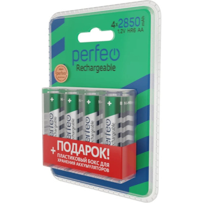 Аккумулятор Perfeo AA2850mAh/4BL+ BOX Пластик