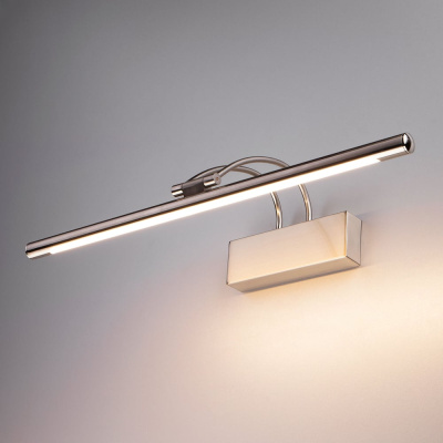 Настенный светодиодный светильник Elektrostandard simple 3000к mrl led 10w 1011 ip20 никель