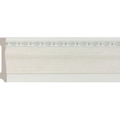 Плинтус Cosca Decor интерьерный багет, 95x14x2400 мм, Слоновая кость