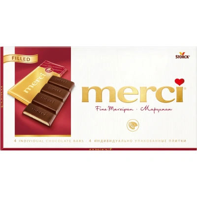 Шоколад Merci Марципан, 112г