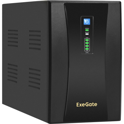 Источник бесперебойного питания ExeGate SpecialPro UNB-2000.LED.AVR.4C13.RJ.USB 2000VA/1200W, 4C13, RJ45/11,USB
