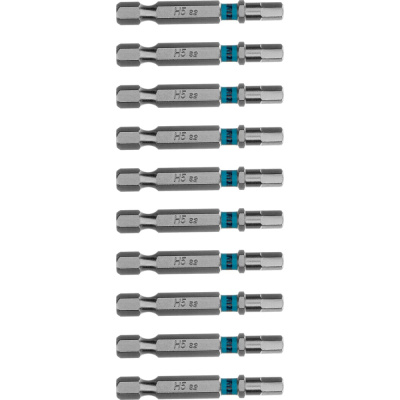 Бита GROSS HEX5х50 мм сталь S2 шестигр. 10 шт