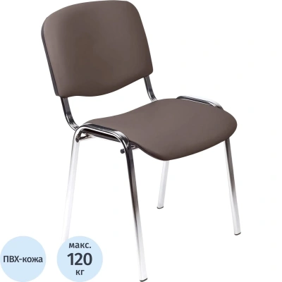 Стул БМФ Easy Chair Rio(ИЗО) хром, к/з коричневый Z10