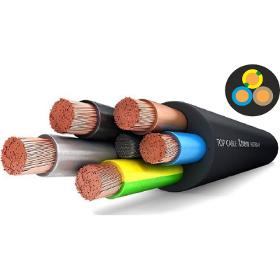 Силовой гибкий кабель Top cable XTREM H07RN-F 3Х2,5 0,6 1kV с изоляцией 10 м