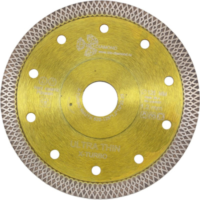 Диск алмазный отрезной Ultra Thin X-Turbo (125х22.23х1.2 мм) TRIO-DIAMOND UTX520 Назначение: керамика, твердая керамика