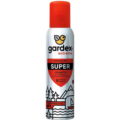 Аэрозоль от комаров и других насекомых Gardex Extreme Super 150 мл