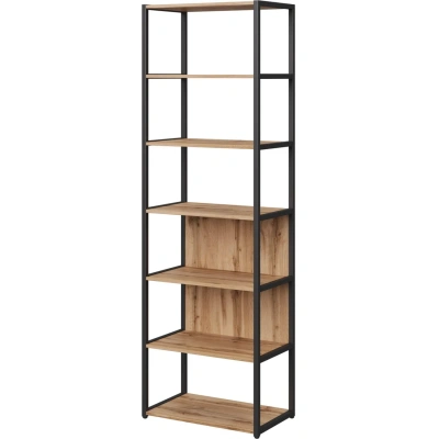 Стеллаж для документов K-Loft 241H024 670х400х2105 дуб натур/черный