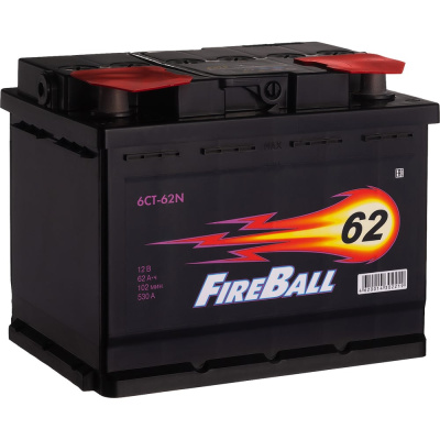 Аккумулятор FIRE BALL 6ст 62 N, 530 А CCA