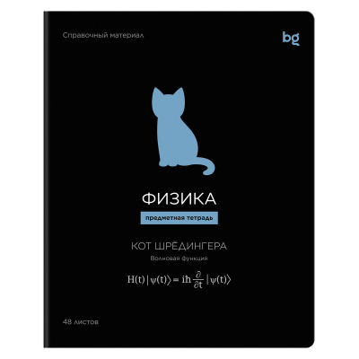 Тетрадь предметная 48л., BG "Формула предмета" - Физика, выб. лак