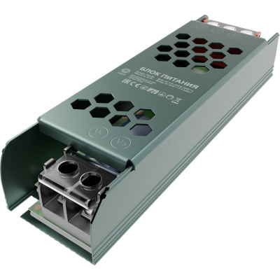 Блок питания OGM 24В 40Вт 175-240В 1,6А IP20 алюм 120х36х23мм / ps3-56