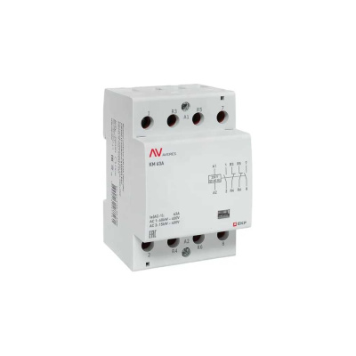 Контактор модульный EKF КМ 63А, 2NO+2NC, 230VAC, 3 модуля AVERES