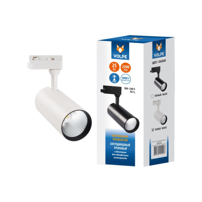 Светодиодный трековый светильник-прожектор Volpe ULB-Q276 25W/4000К WHITE